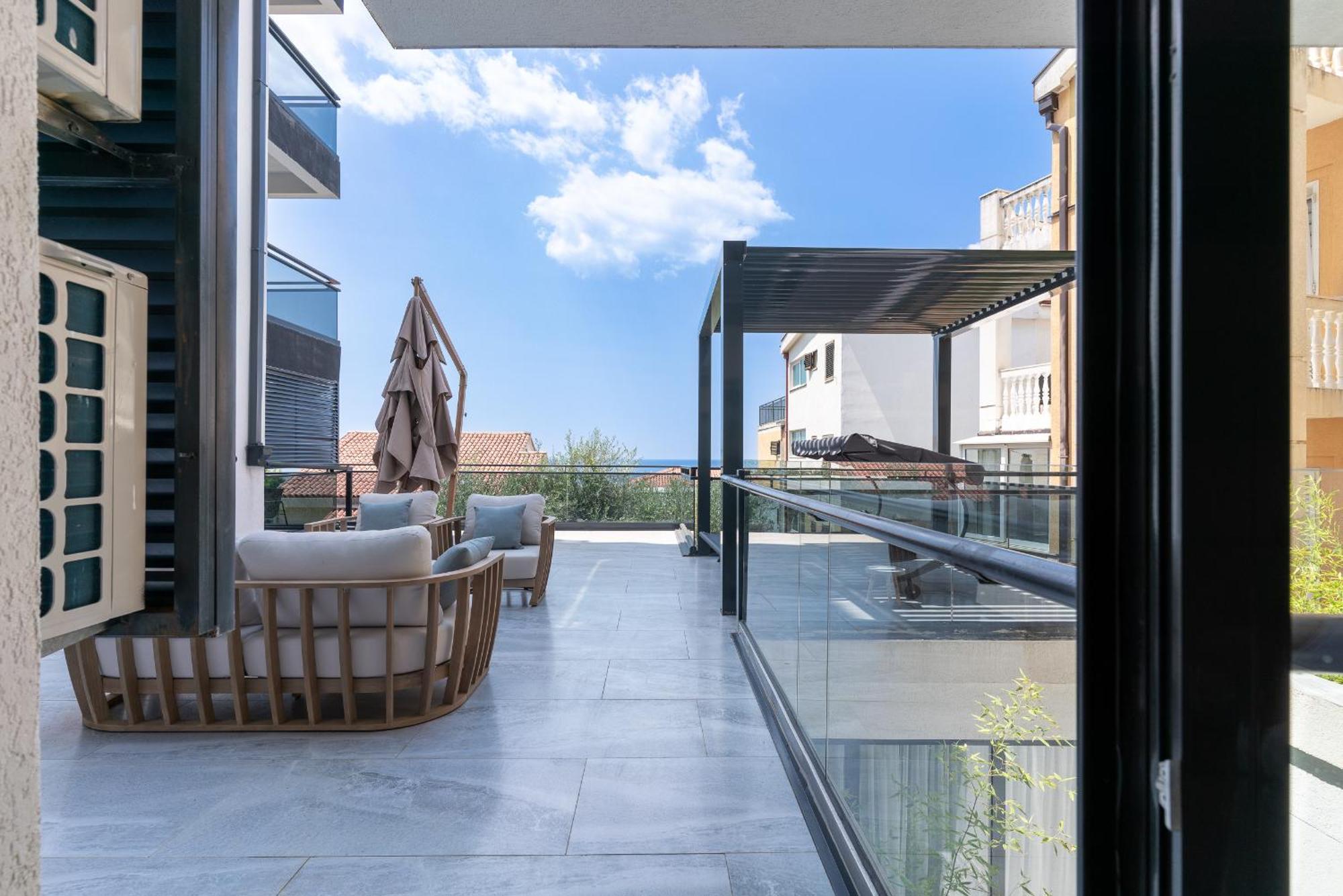 Apartamento Vista Seaview Sveti Stefan Exterior foto